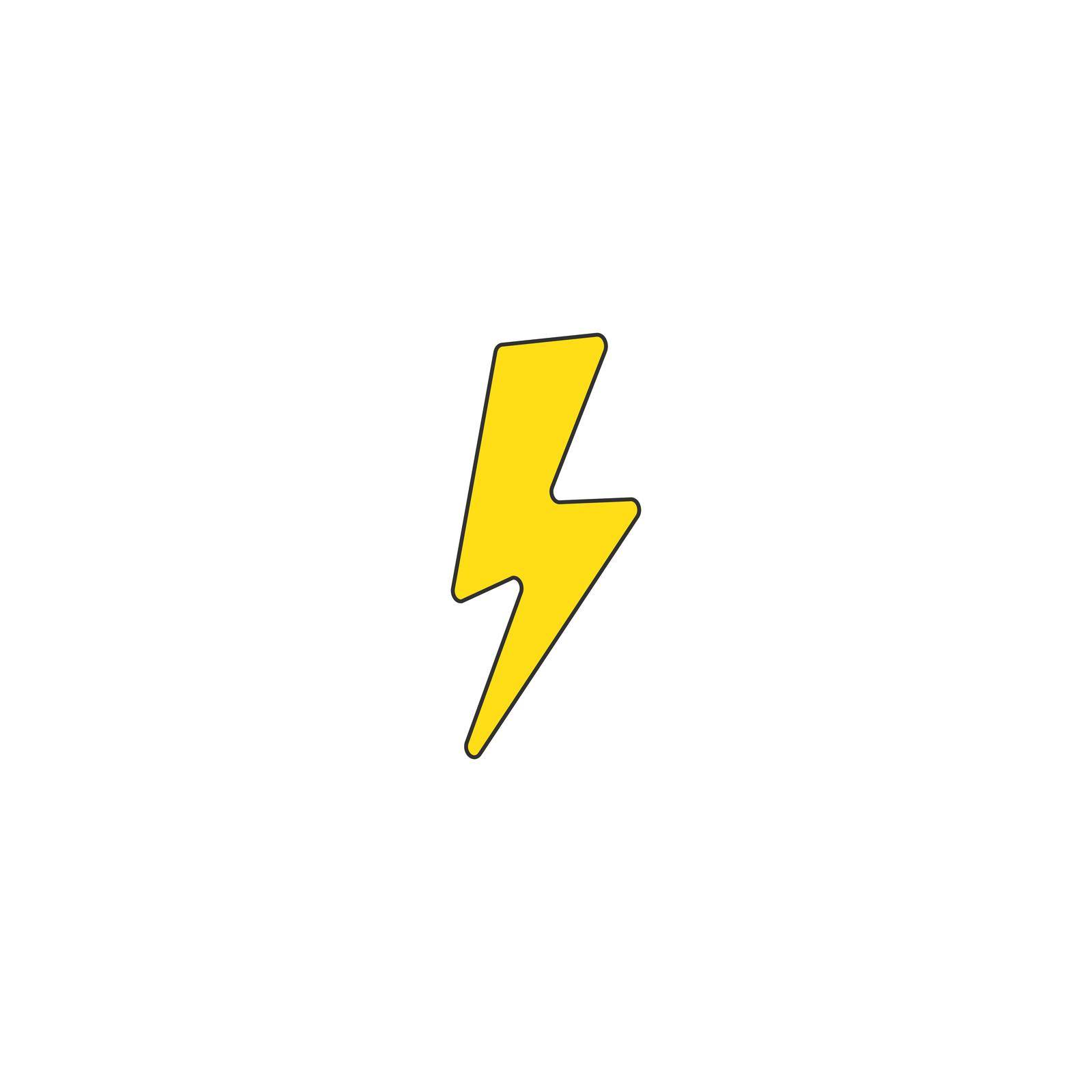 Thunder icon. Lightning vector isolated. Modern simple flat warning sign. Electr icty nternet concept. Trendy nature vector electricty symbol for website design, web button.