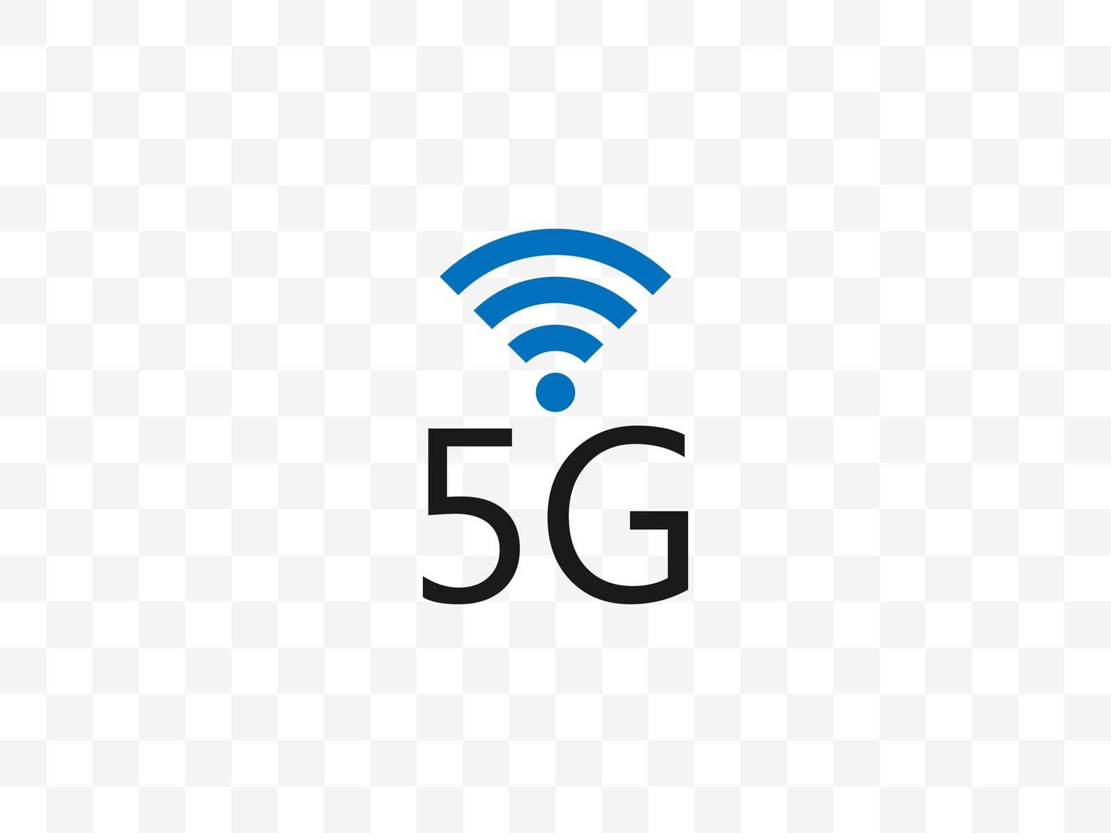 5g, wireless icon. Vector illustration, flat design. by Vertyb