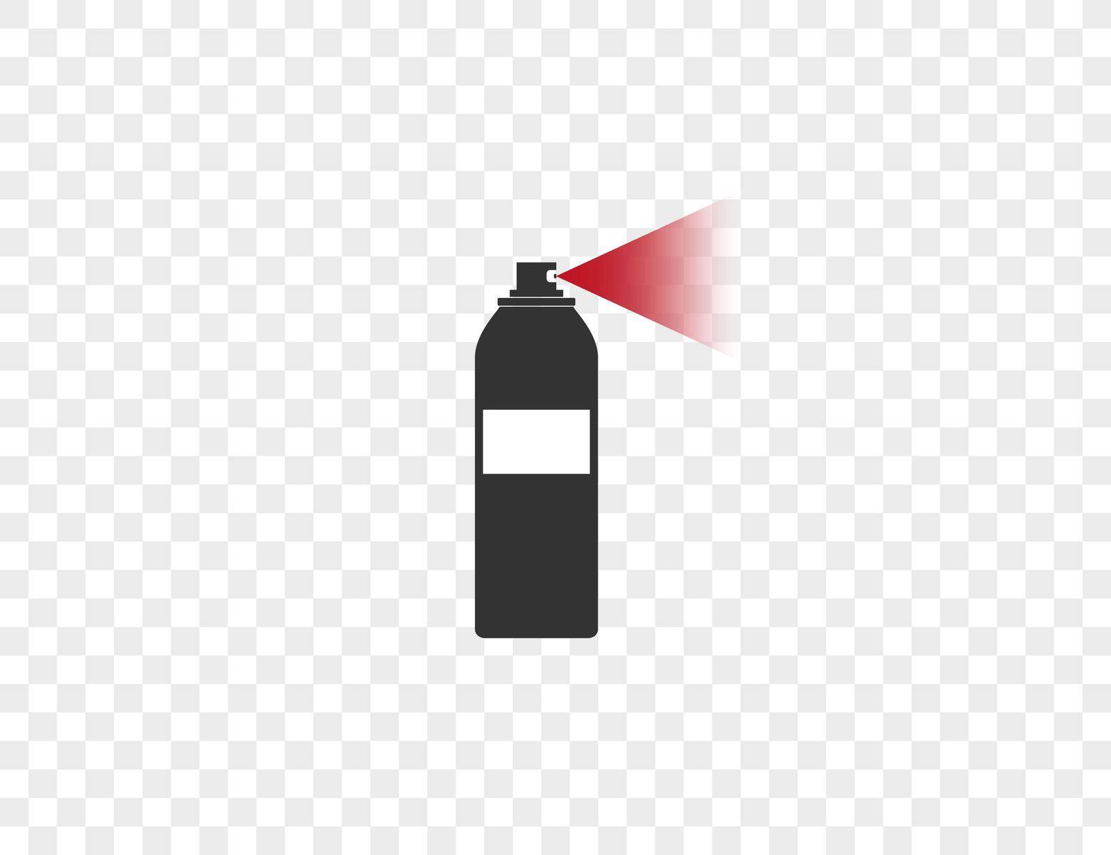 Aerosol, bottle, spray icon. Vector illustration. Flat design. by Vertyb