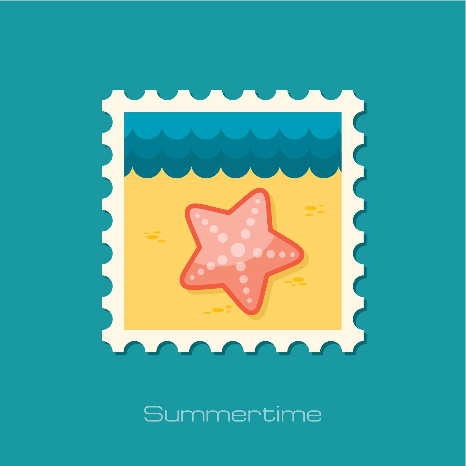 Starfish flat stamp by nosik