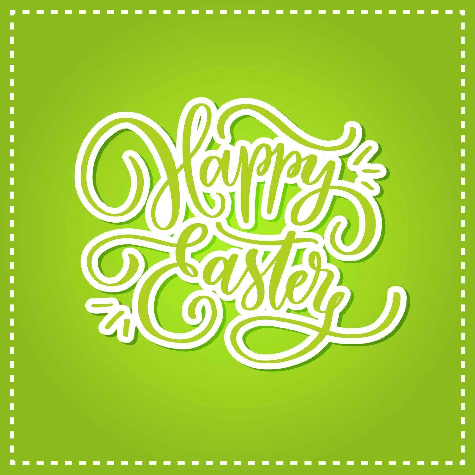 Happy Easter hand drawn lettering. by ku4erashka