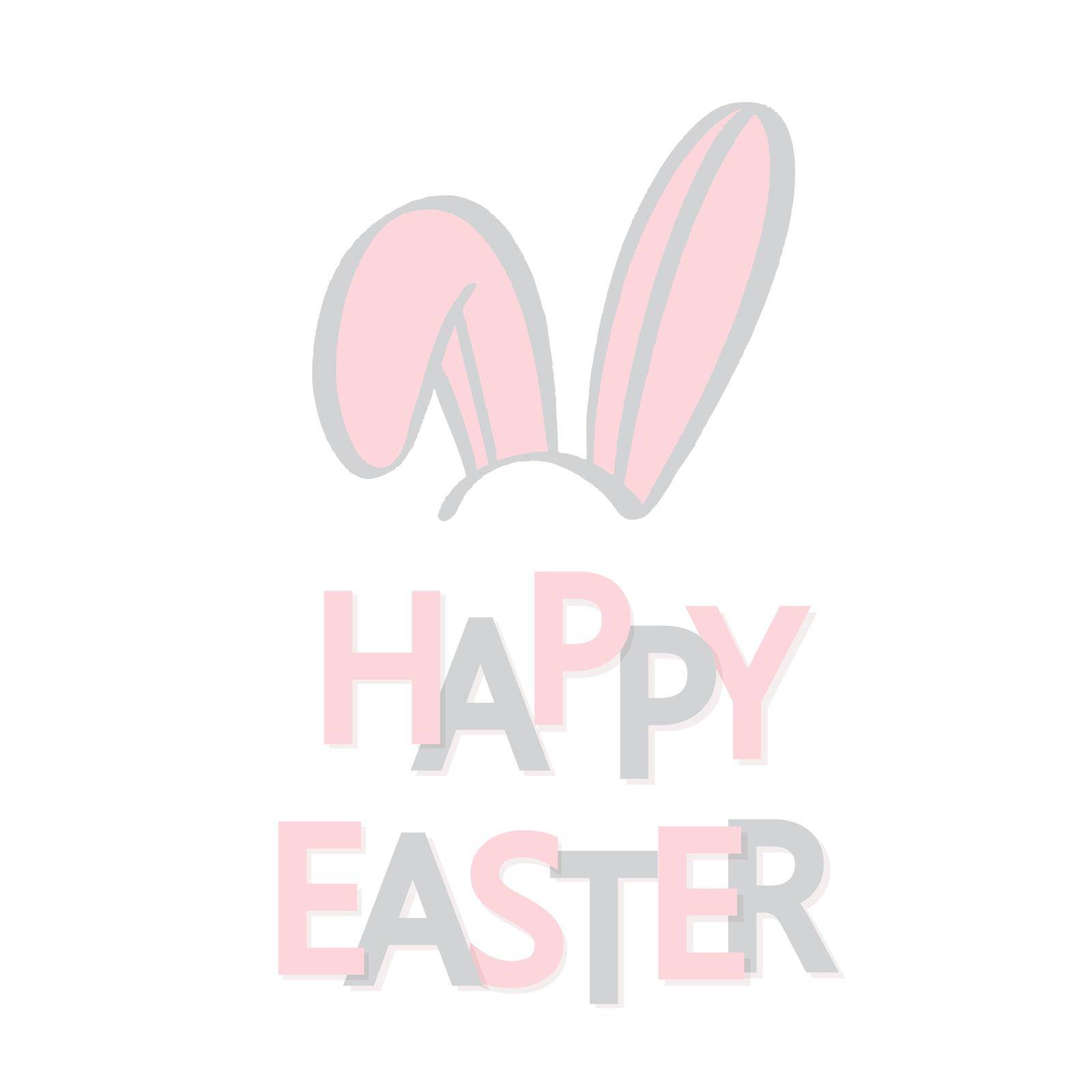 Happy Easter with bunny ears. by ku4erashka
