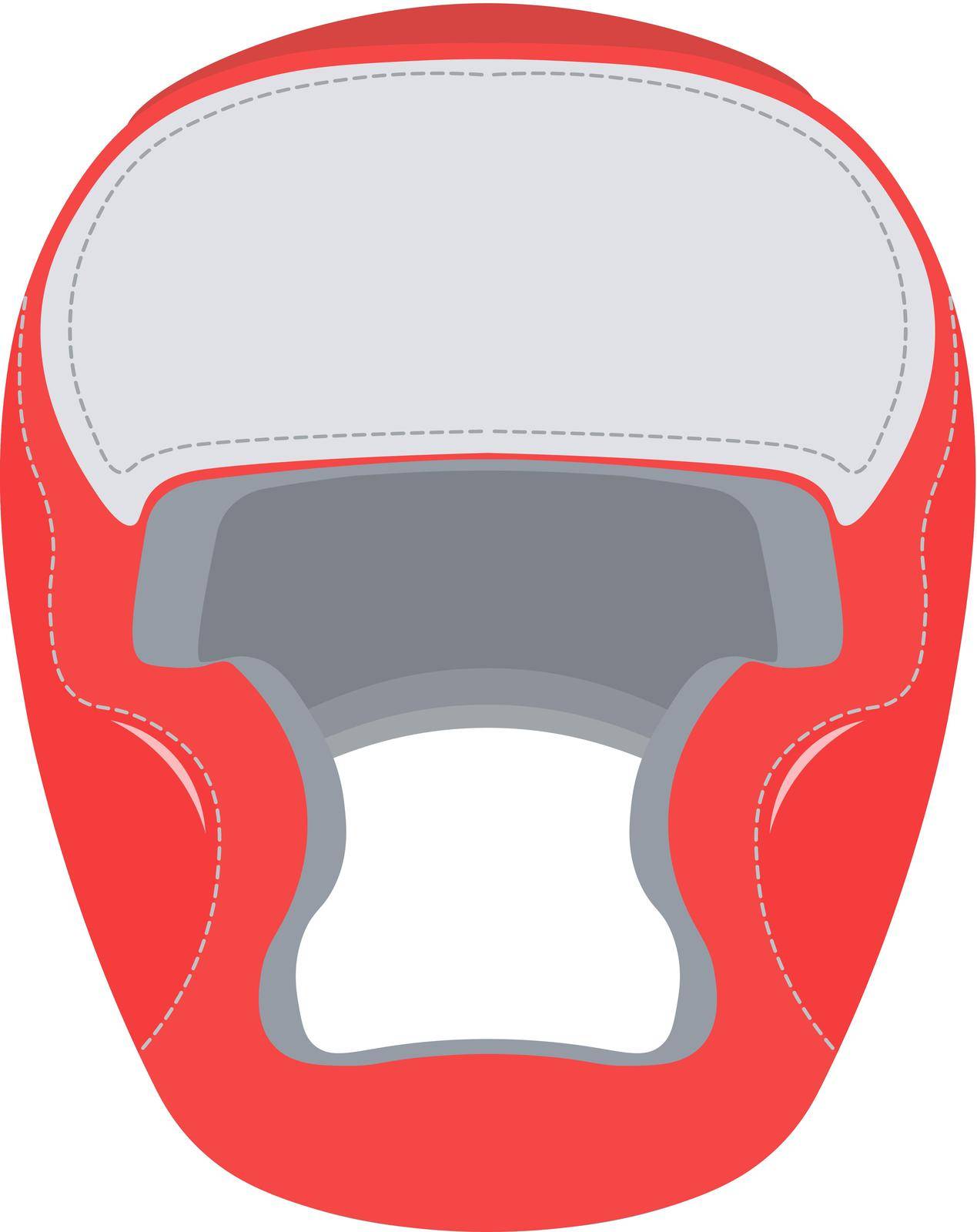 Boxing helmet vector illustration. Boxing helmet isolated on white background
