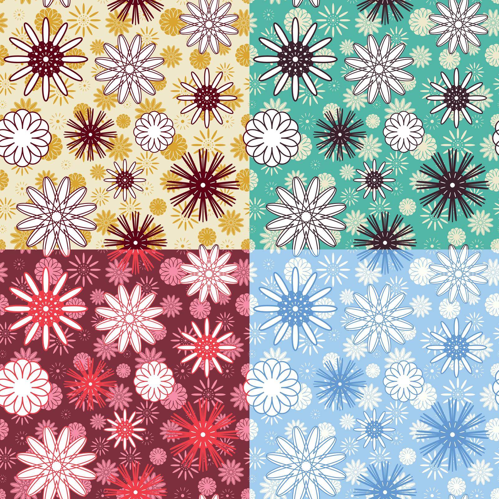 Floral Seamless Texture by dacascas