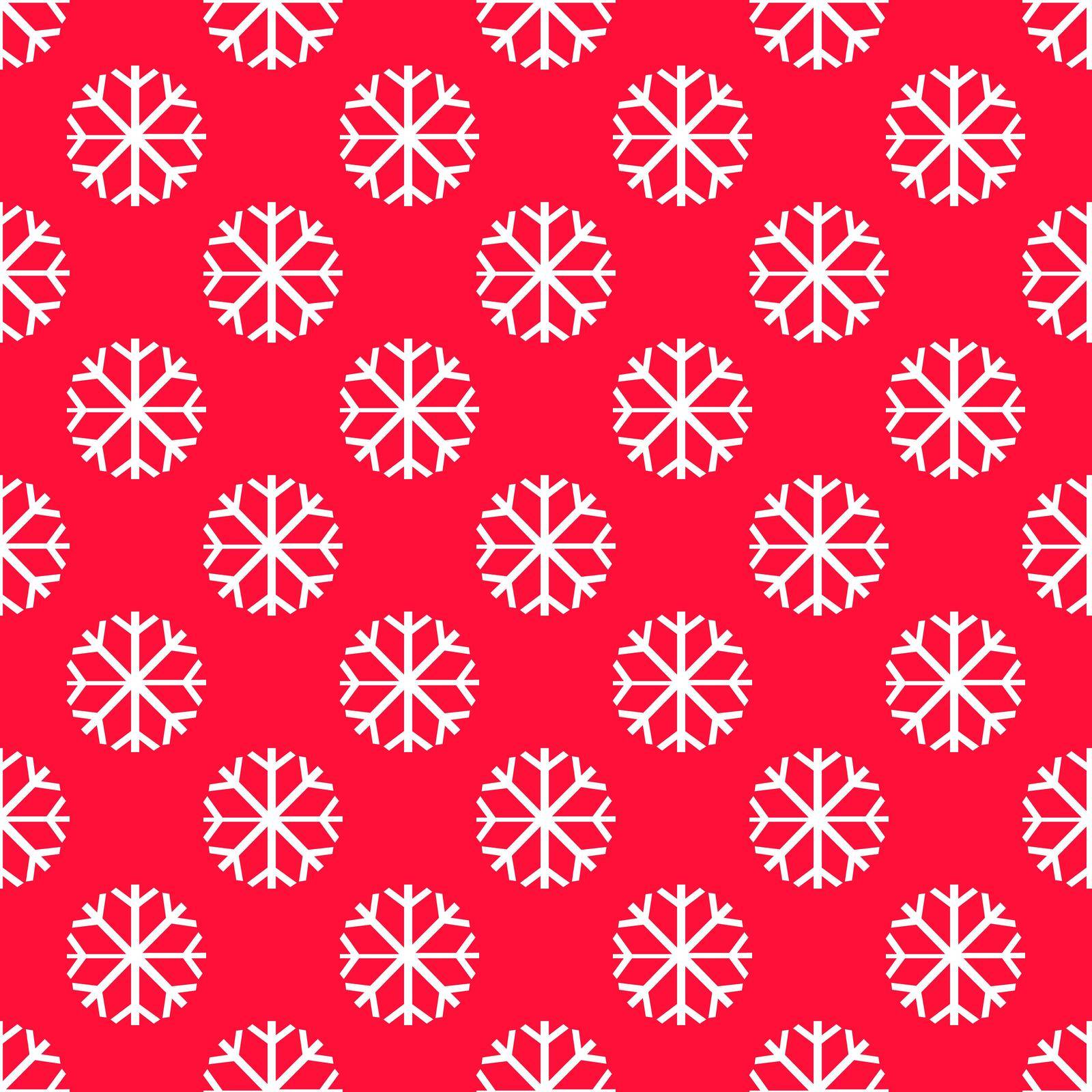 Snowflake Pattern - Snowflake vector pattern. Each snowflake is grouped individually for easy editing. by Alxyzt