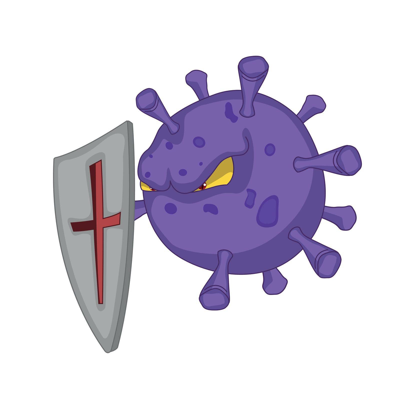 Coronavirus vector cartoon design	
