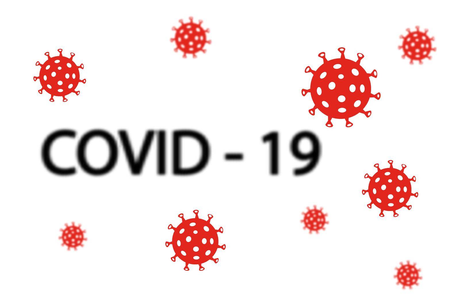 Corona virus symbol. Covid - 19 concept for virus outbreak, logo design vector