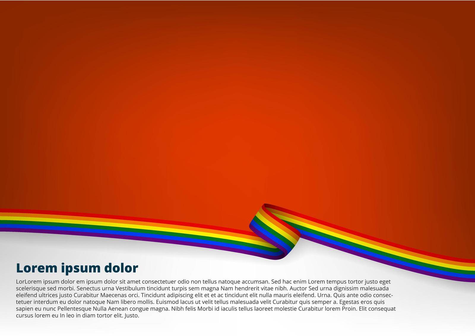 Clear Color Background With LGBT Flag. EPS10 Vector