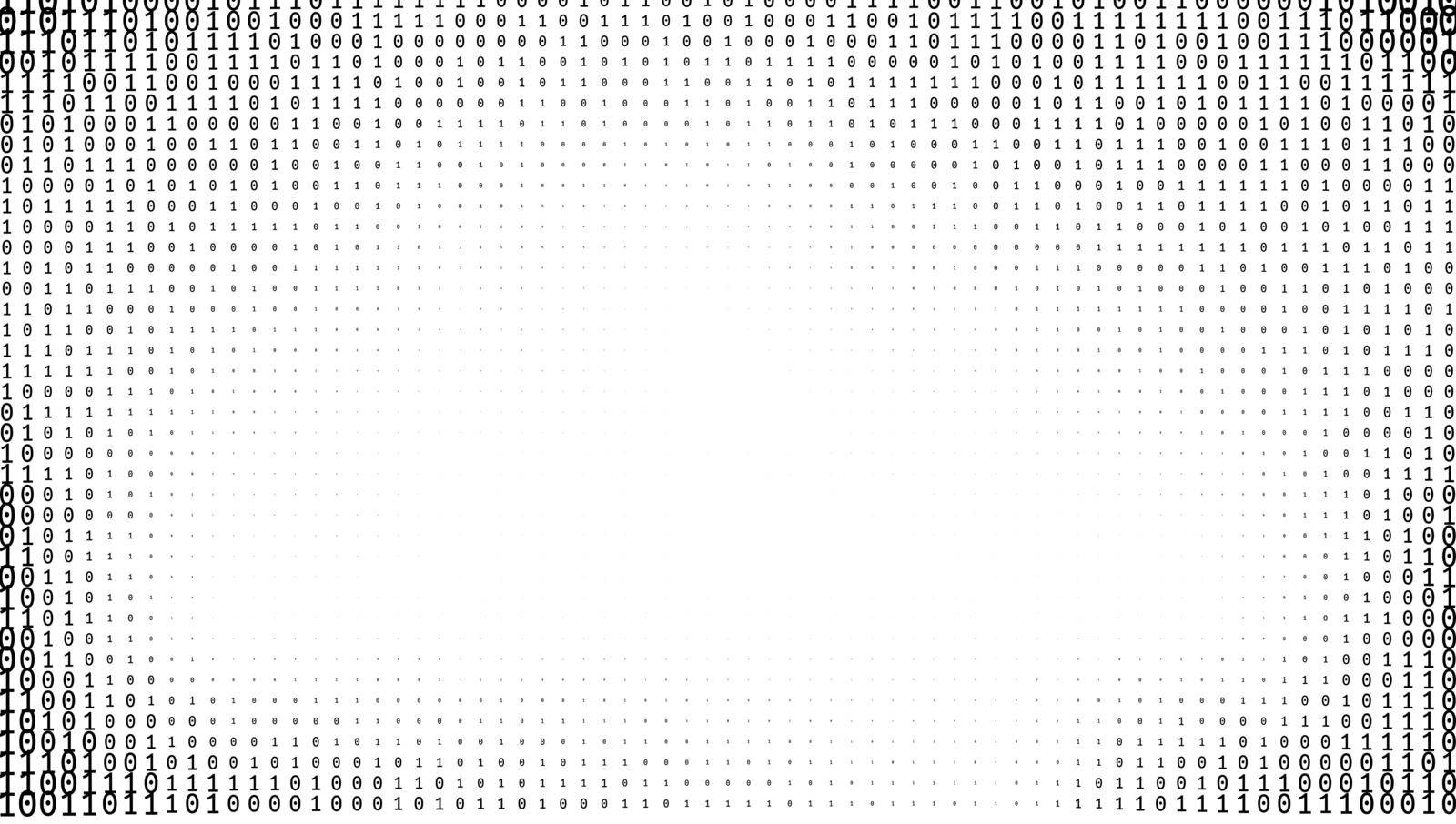 Gradient Binary Code Digits Background by VectorThings