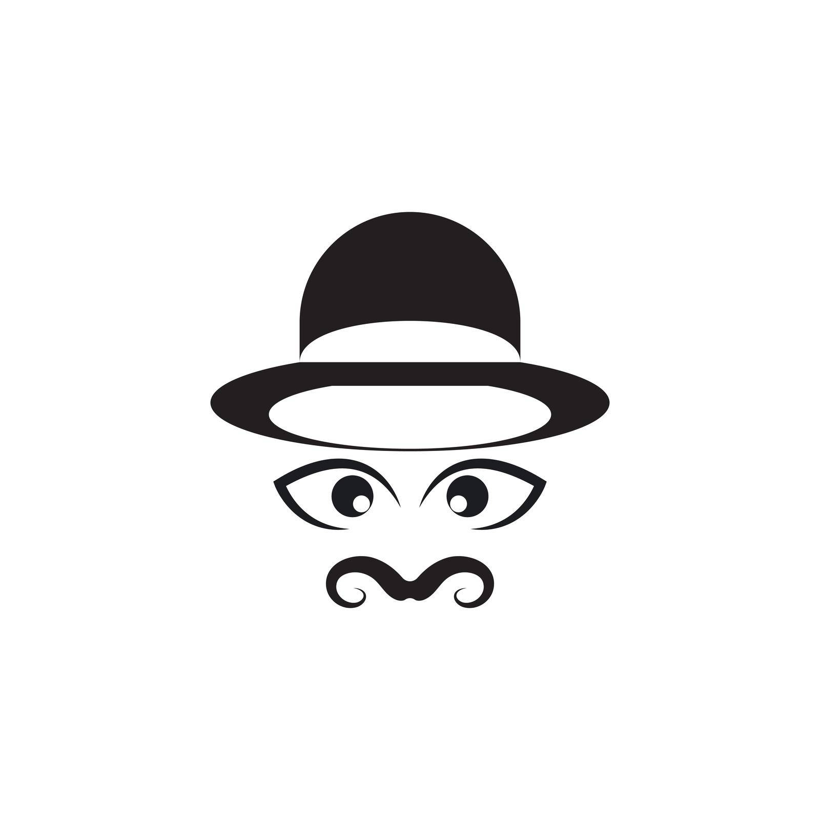 mustache icon template by awk