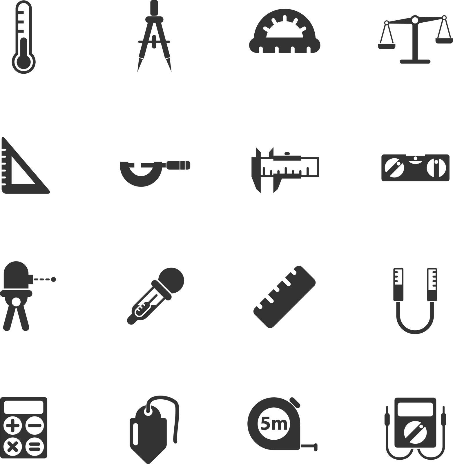 measuring tools vector icons for your creative ideas