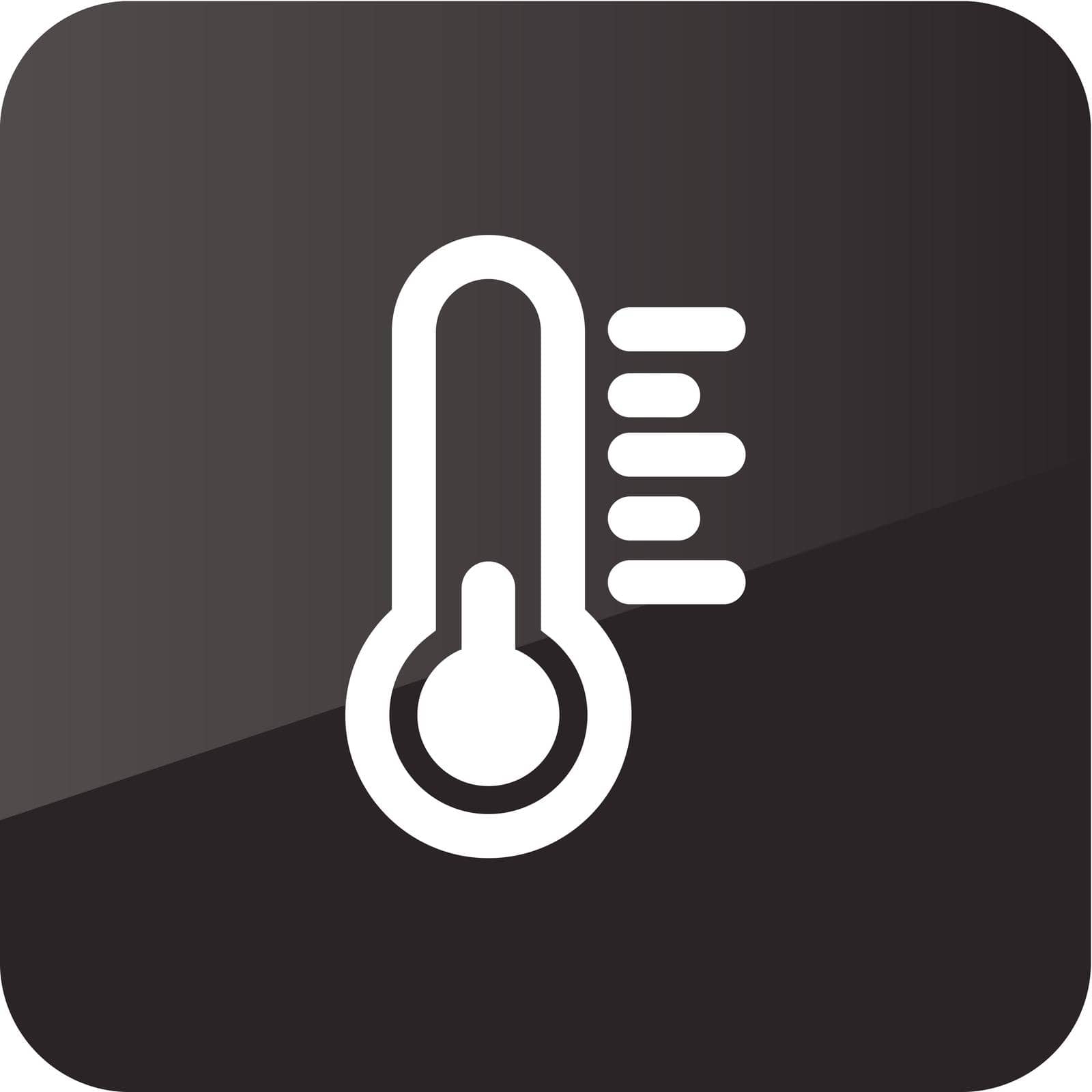 Thermometer icon. Meteorology. Weather by nosik