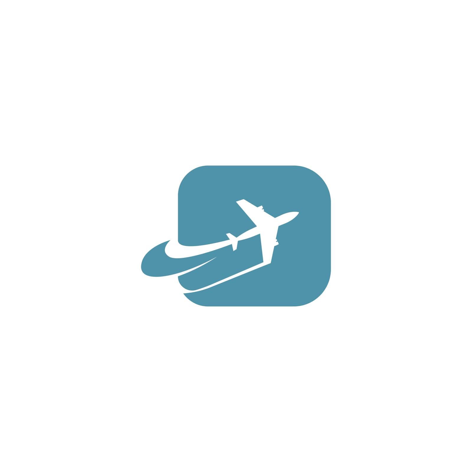Plane icon logo design template vector by bellaxbudhong3