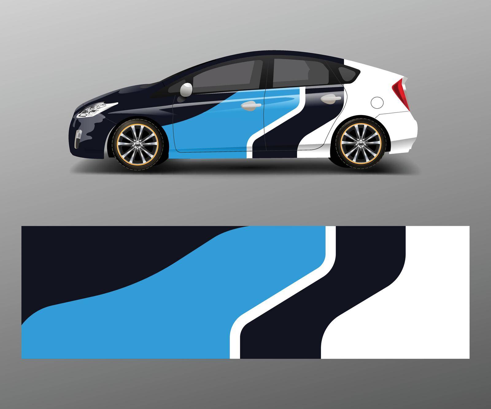 Sport car racing wrap design. vector design template design vector by ANITA