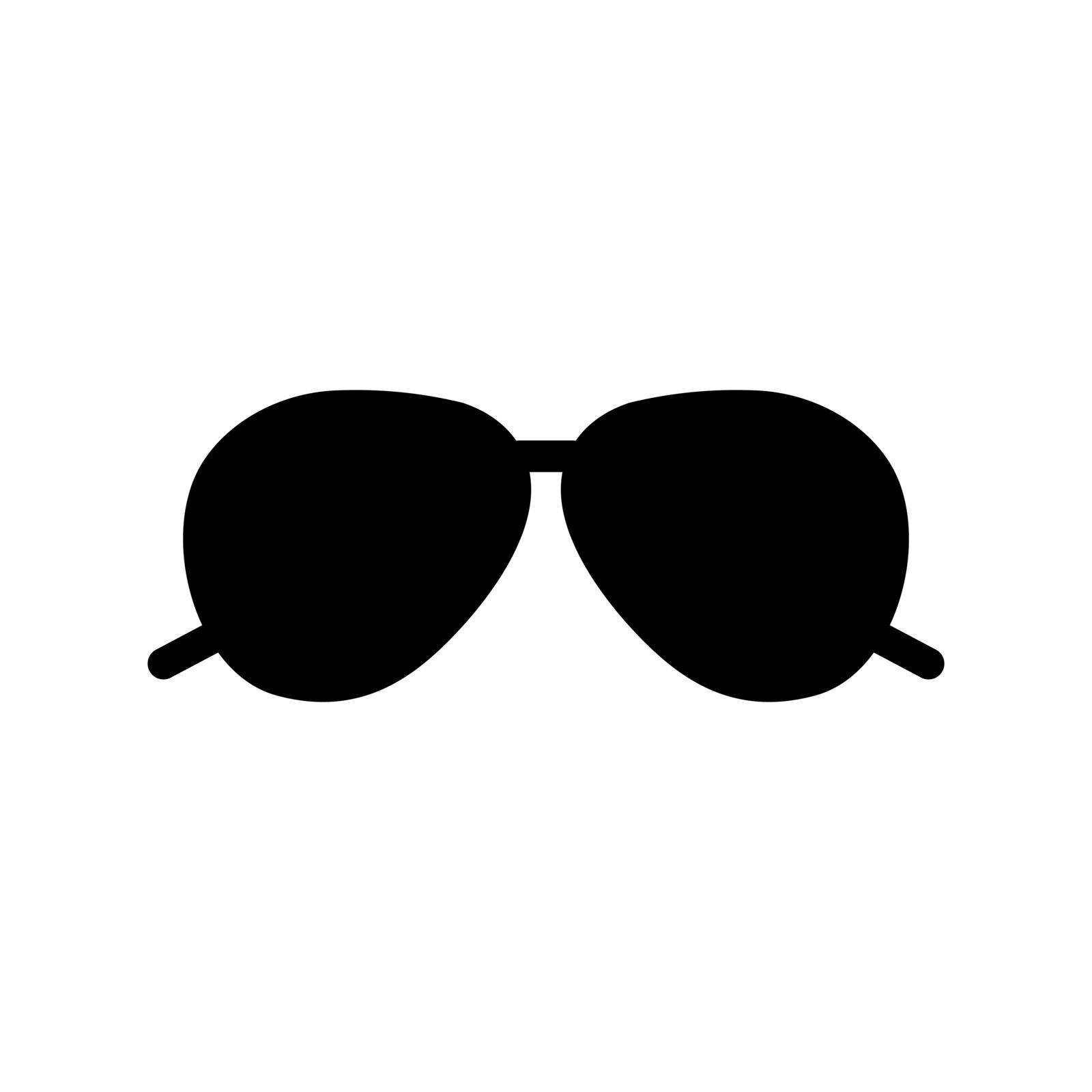 Sunglasses vector glyph icon design isolated sign by nosik
