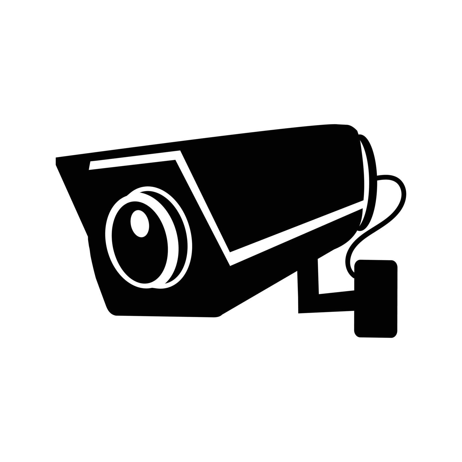 CCTV Security camera  isolated on white background icon