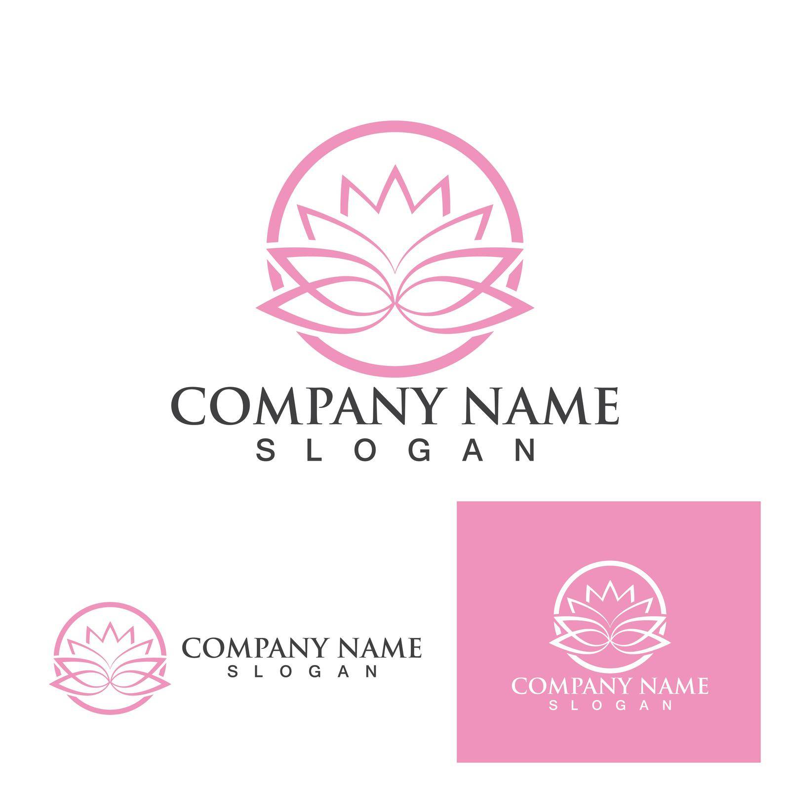  lotus logo flower logo and symbol  icon by Mrsongrphc