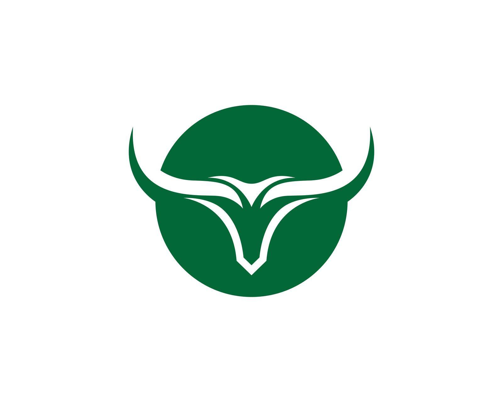 Bull logo template vector icon illustration by Attades19