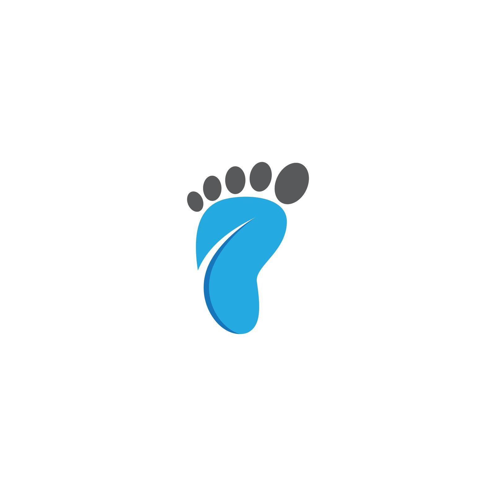 Foot therapist logo vector icon by Attades19