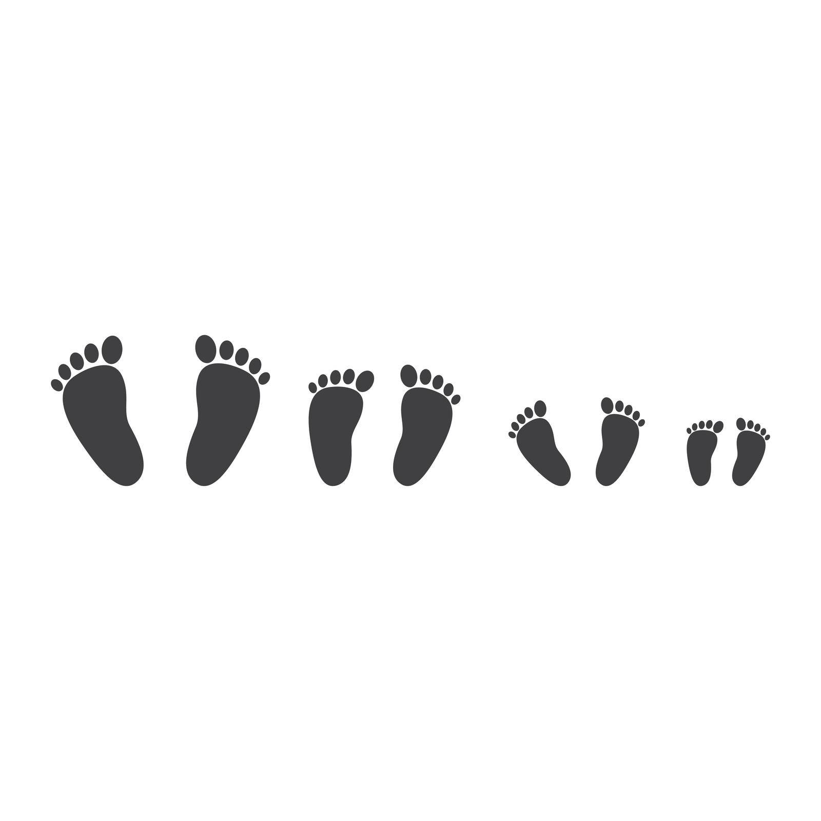 Foot vector icon illustration design