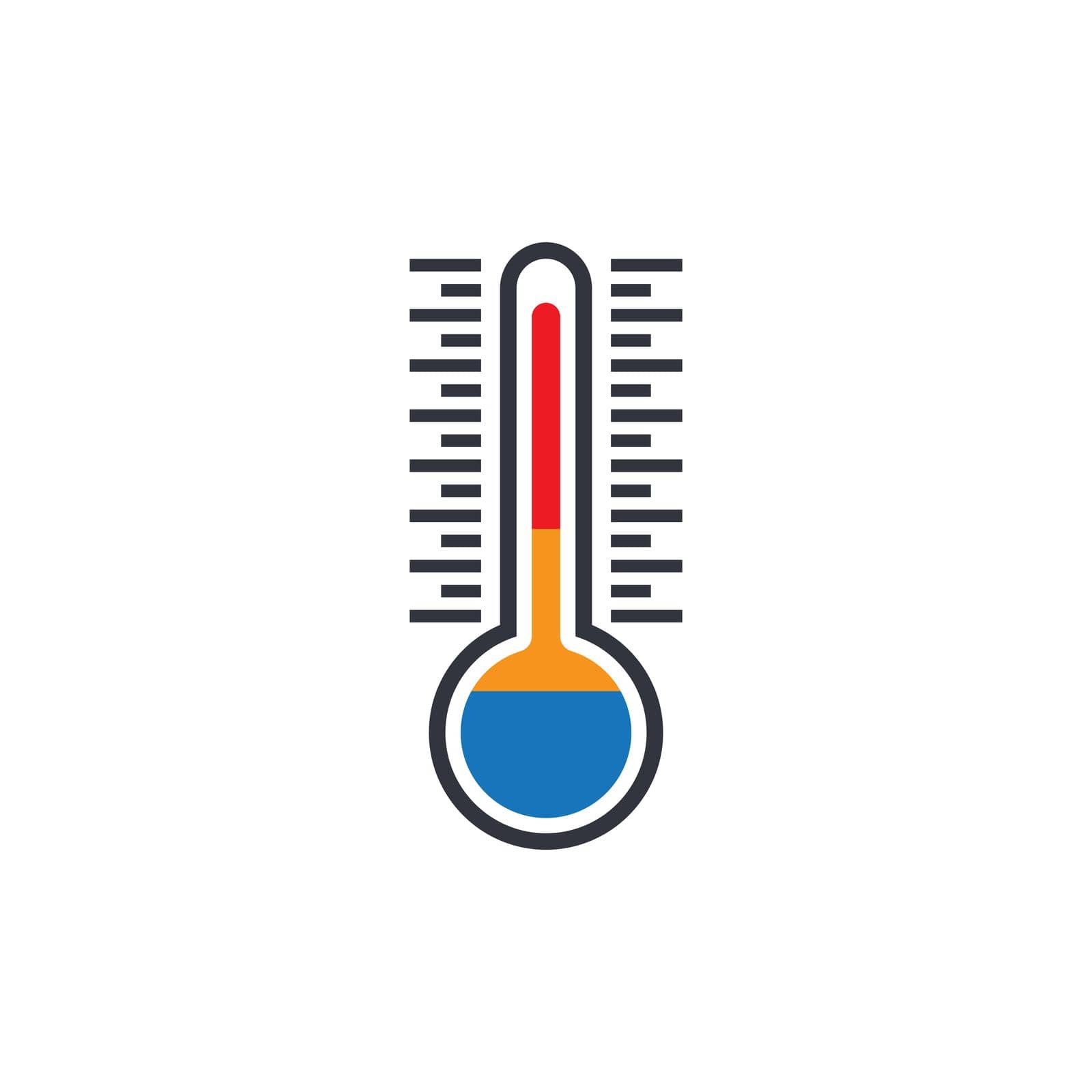 Thermometer vector icon illustration by Attades19