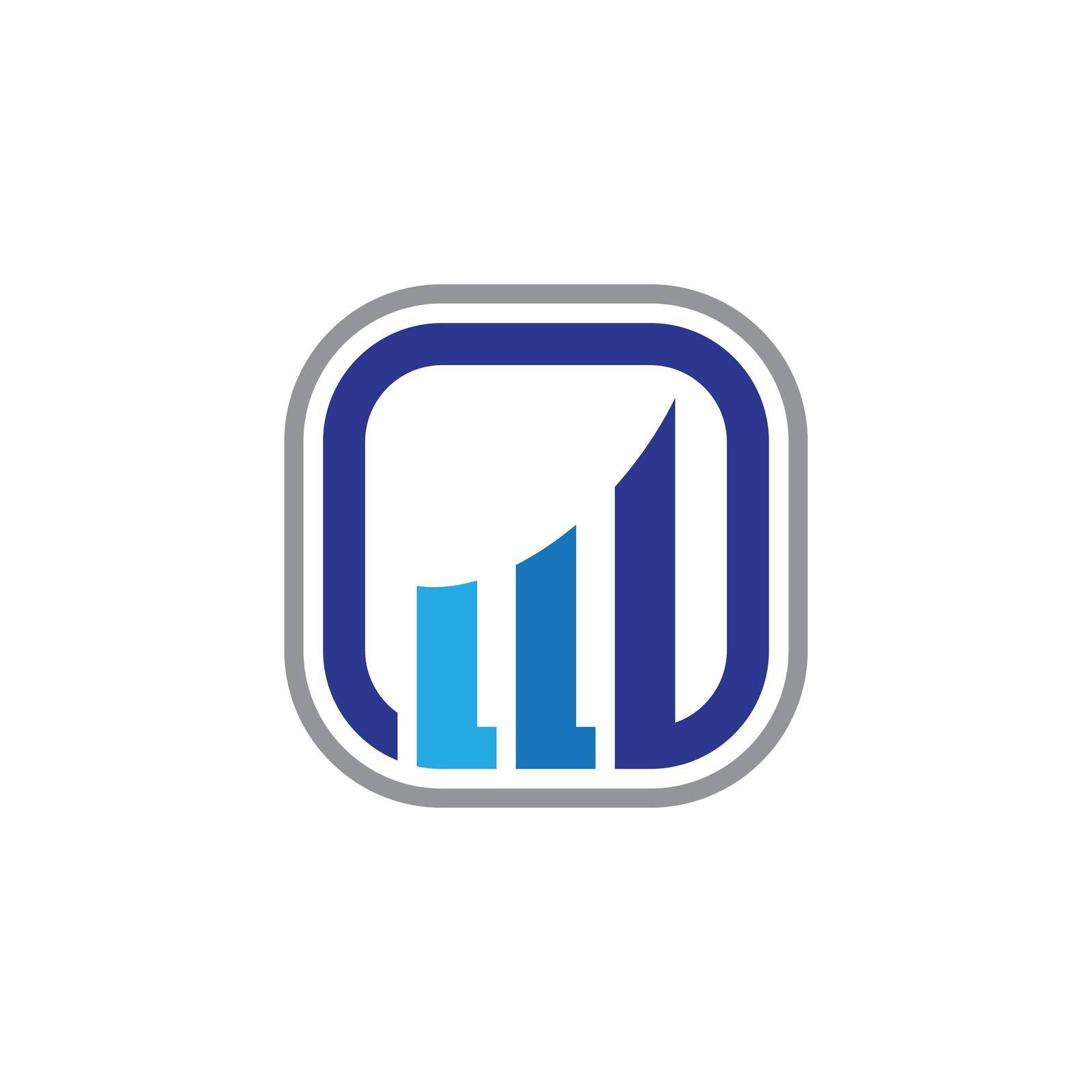 Financial business icon logo creative vector illustration