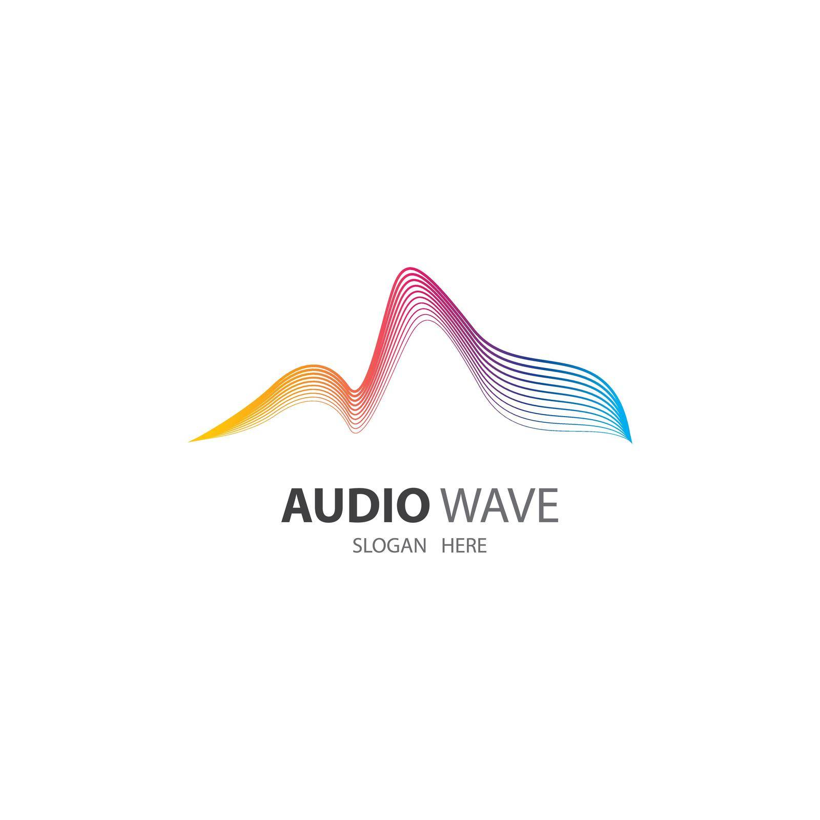 Audio wave images illustration design