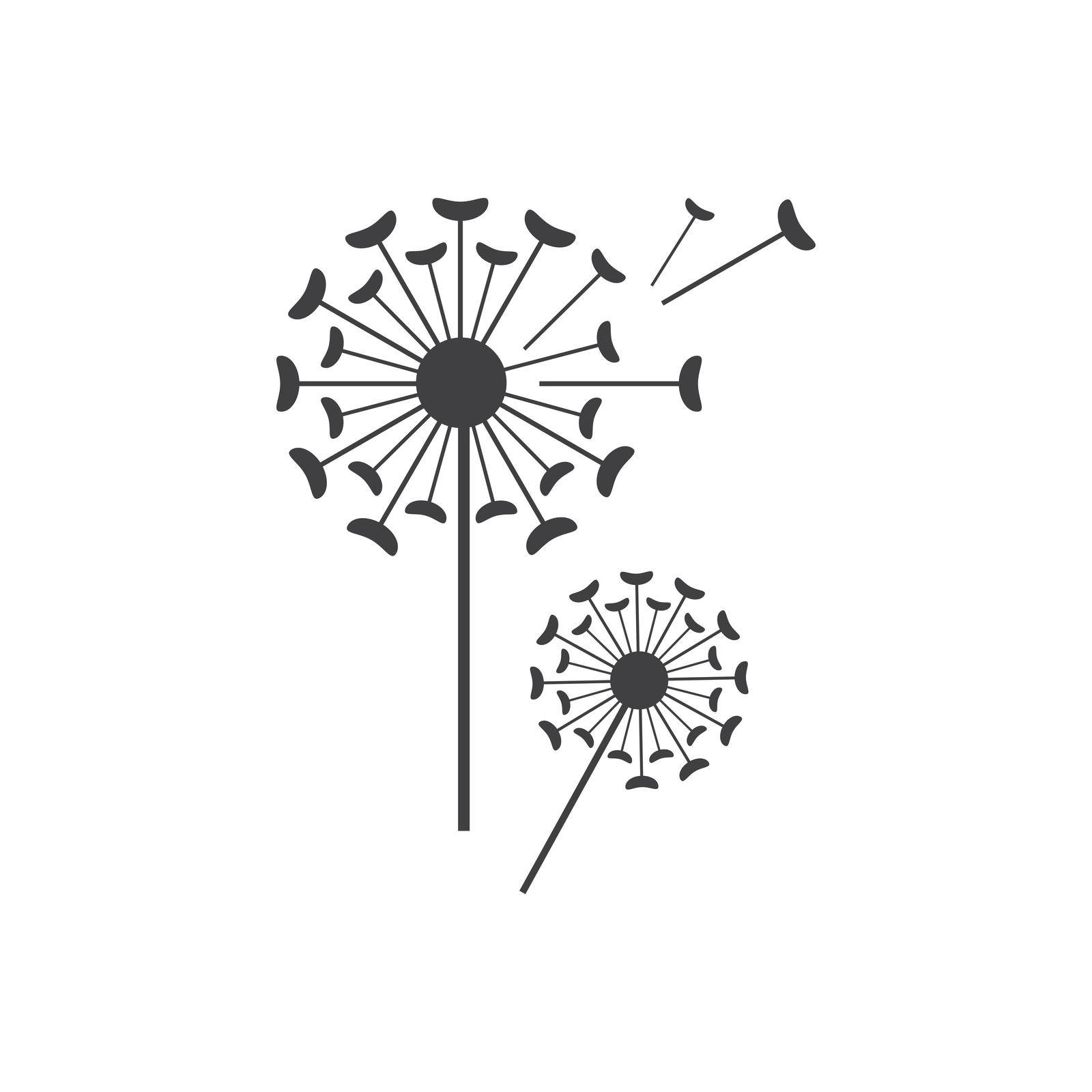 Dandelion logo images illustration design