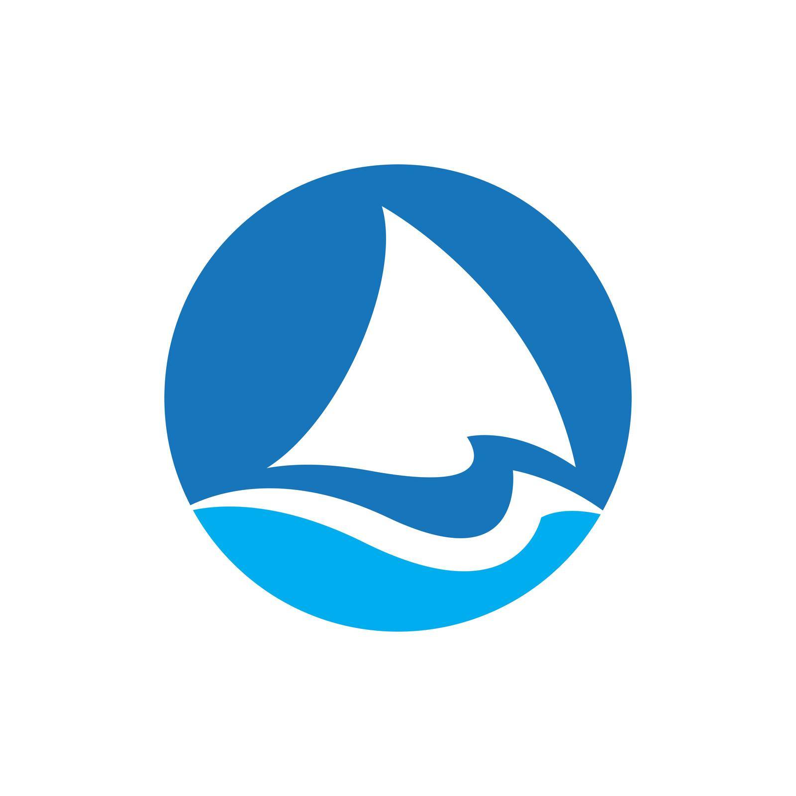Shark fin logo design by Attades19