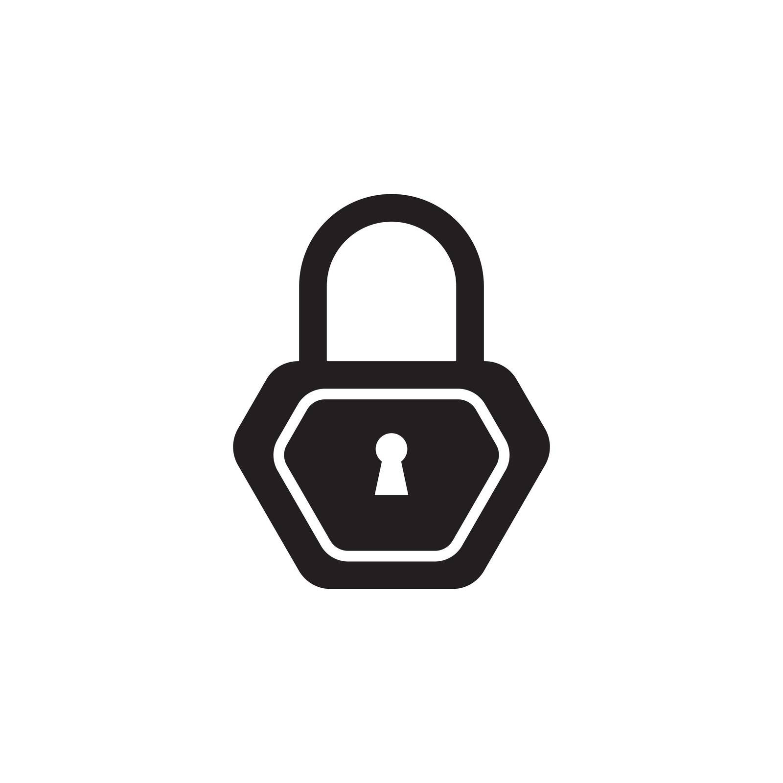 padlock logo icon by hasan02