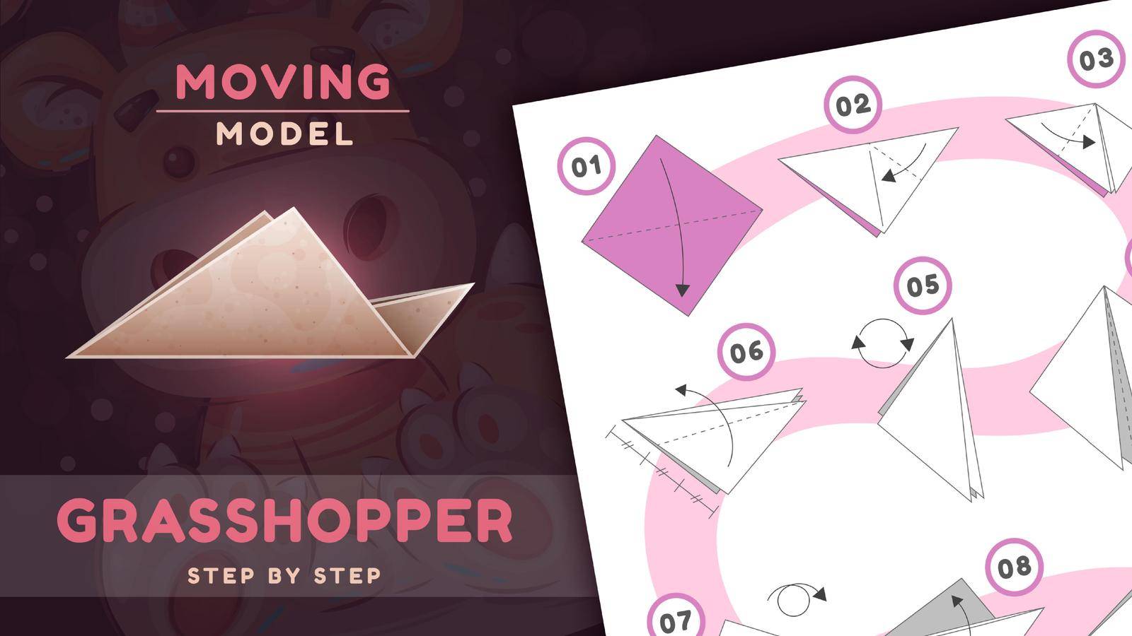 Origami scheme tutorial moving model by rwgusev