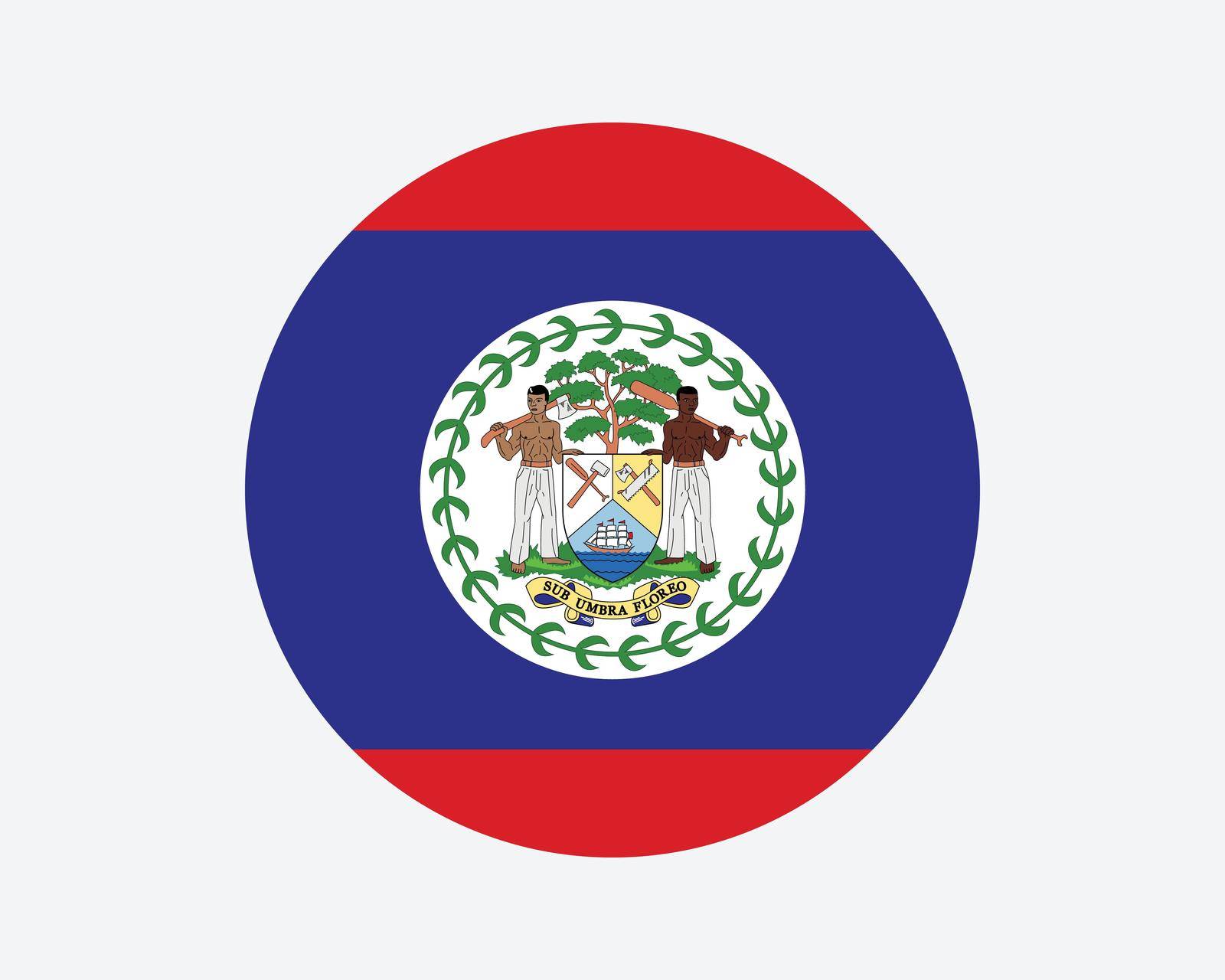 Belize Round Flag by xileodesigns