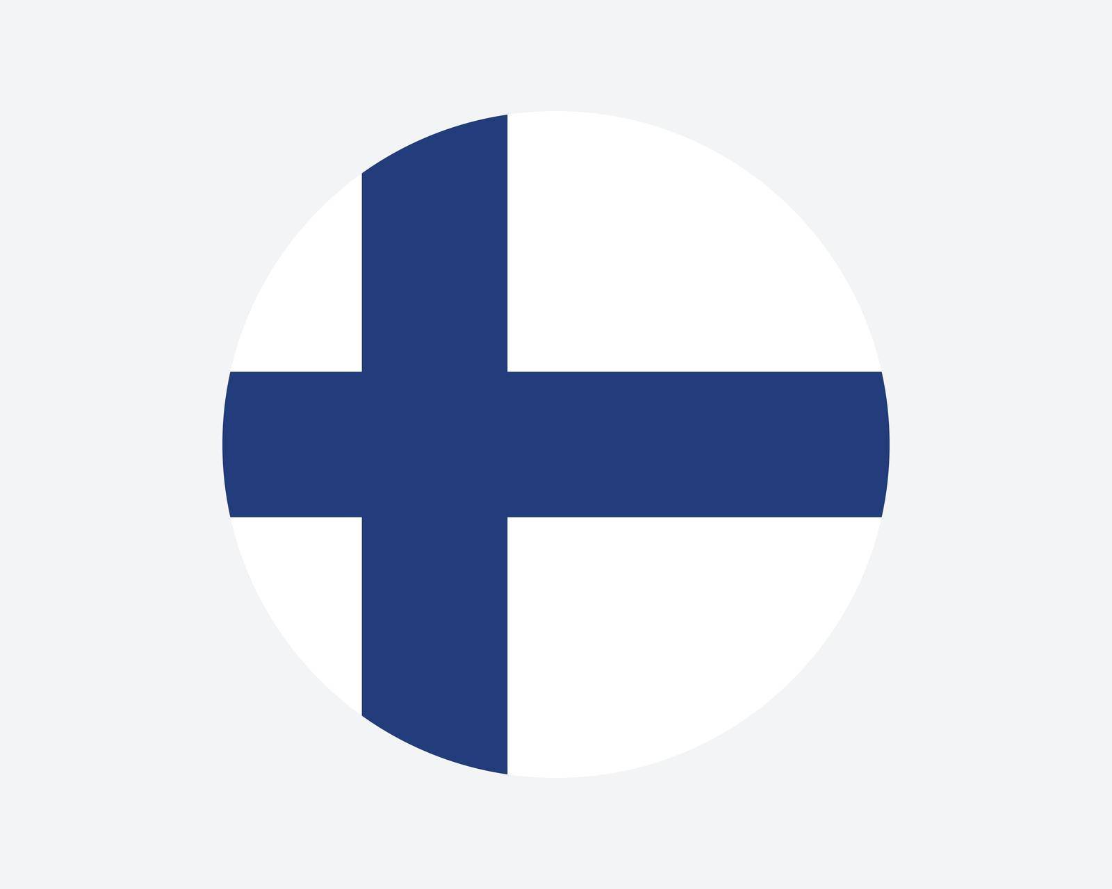 Finland Round Flag by xileodesigns