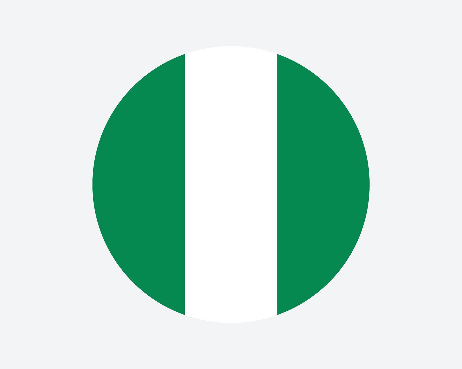 Nigeria Round Flag by xileodesigns