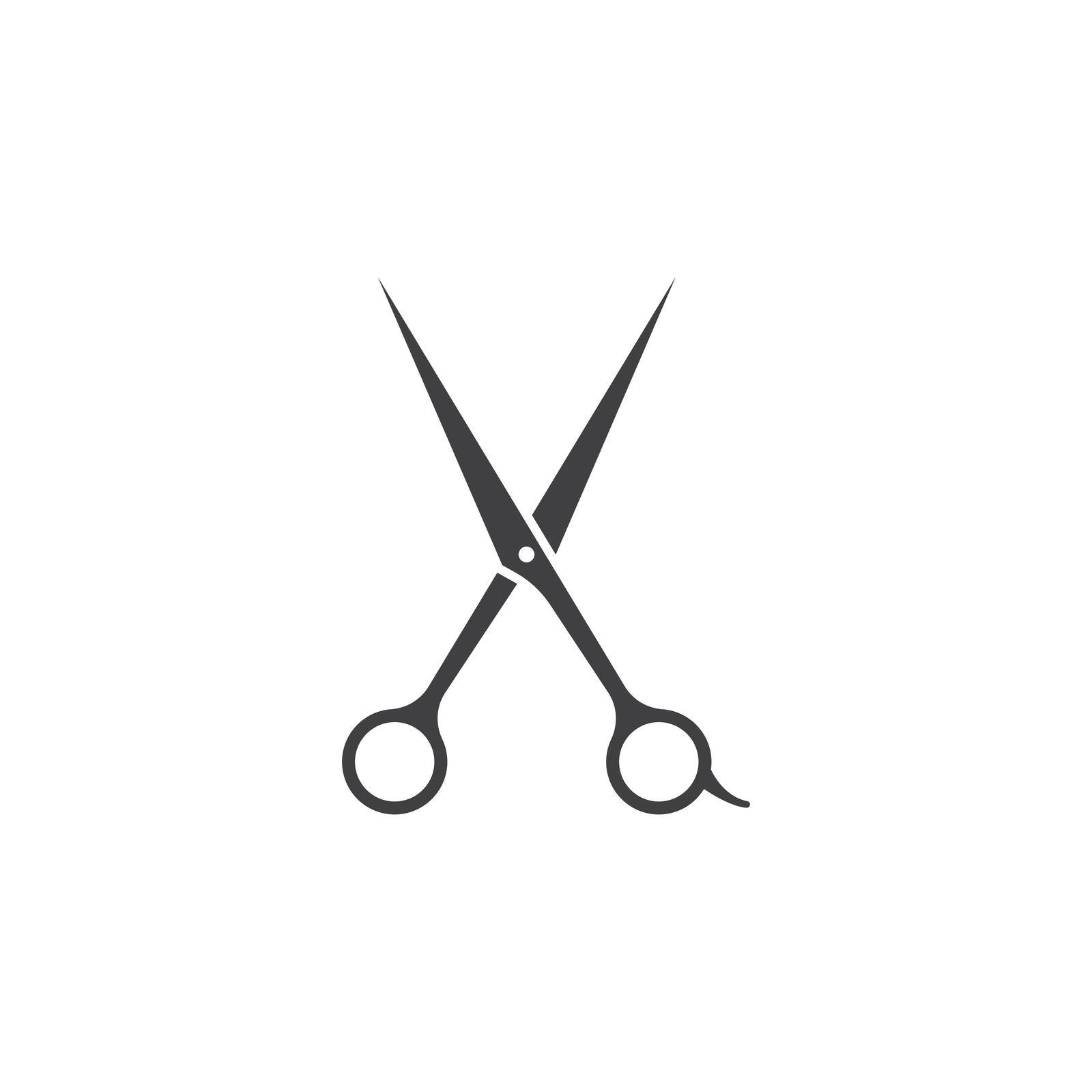 Scissor icon ilustration vector template
