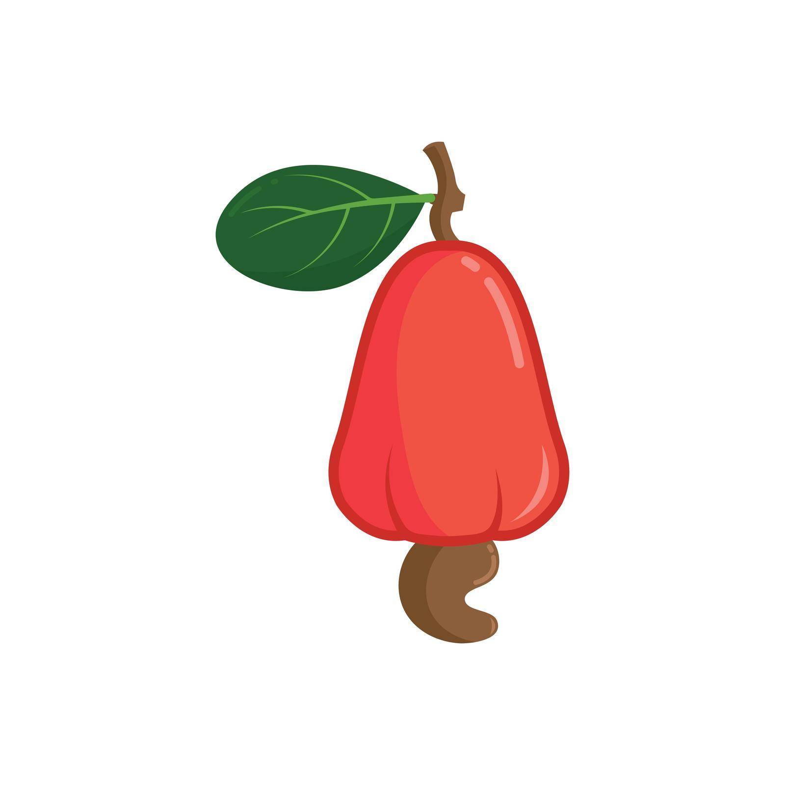 cashew nut vector illustration concept design by idan