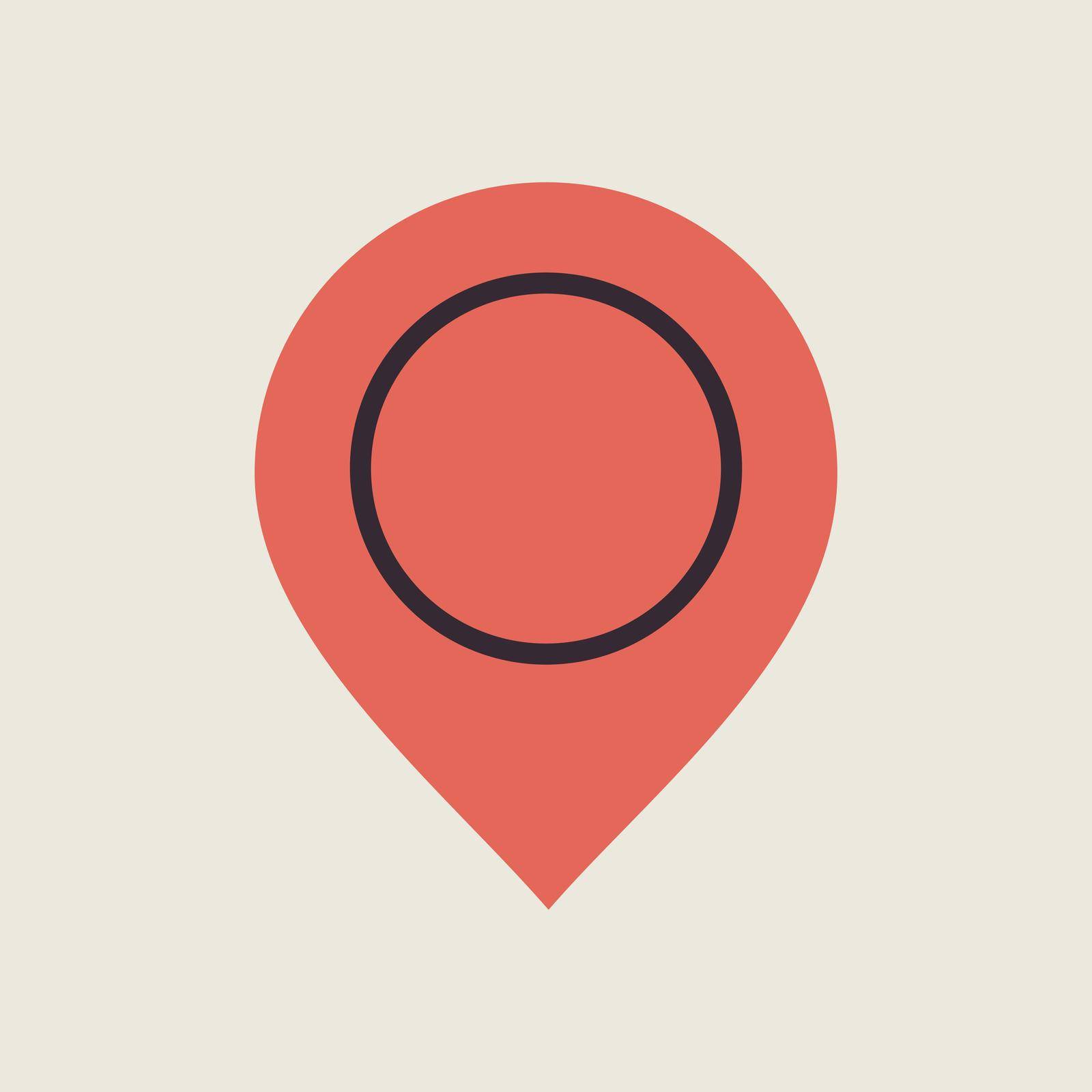 Pin map icon. Map pointer. Map markers by nosik