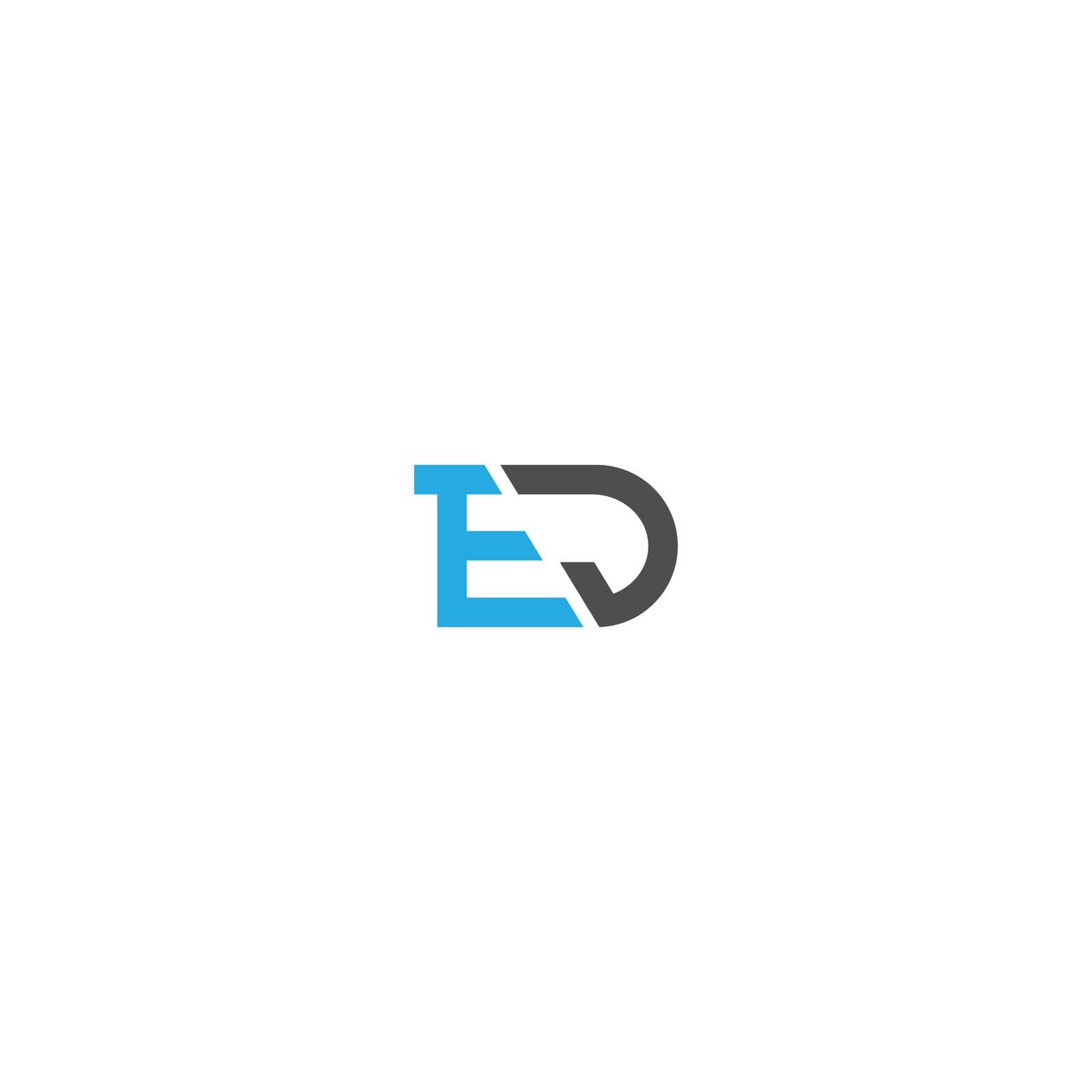 letter ed icon vector by bellaxbudhong3