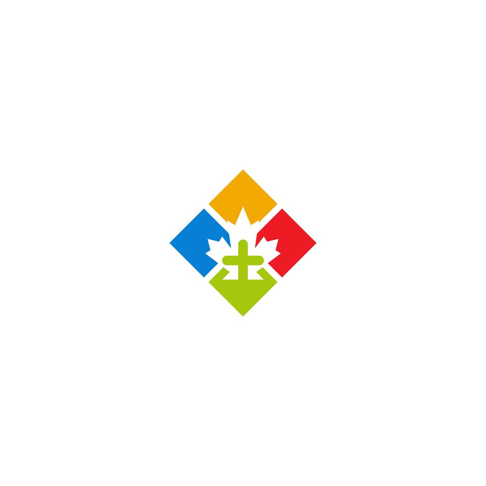 Maple leaf medical pharmacy logo icon by bellaxbudhong3