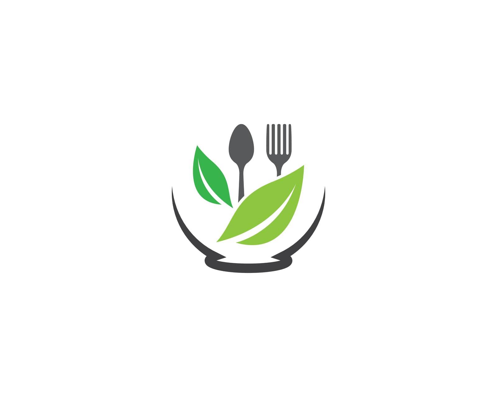 Organic food logo template by Attades19