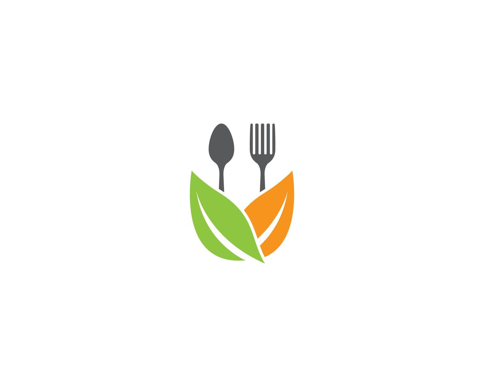 Organic food logo template by Attades19