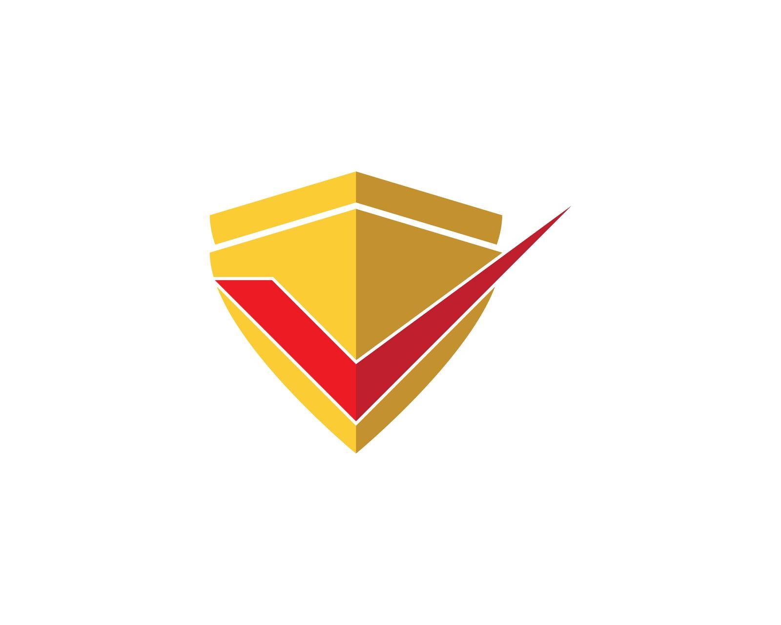 Shield illustration logo vector design