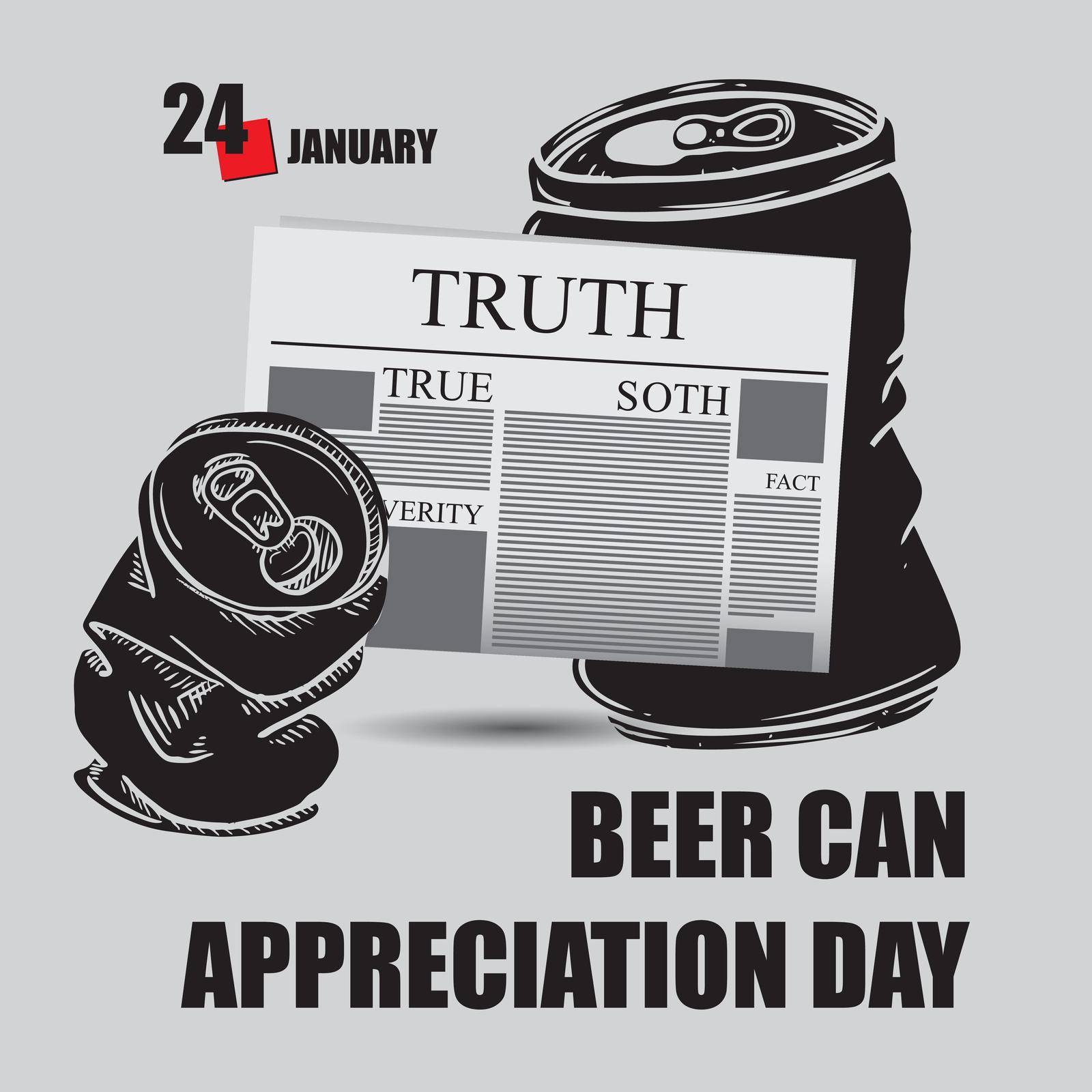 Newspaper page for the holiday - Beer Can Appreciation Day