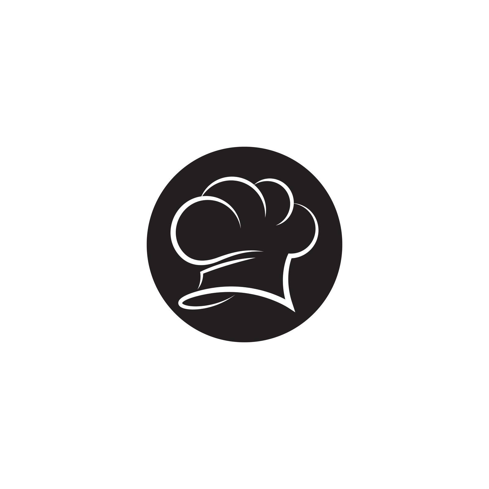Chef hat logo template vector icon