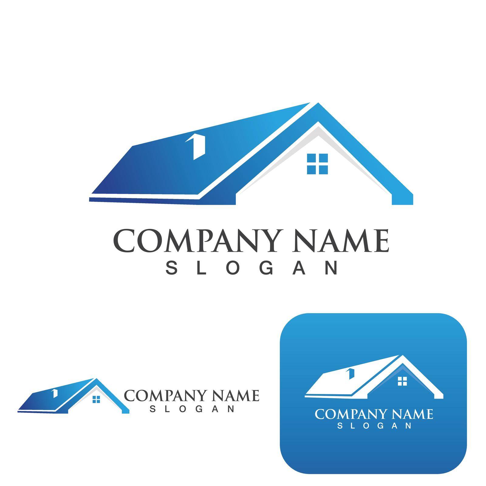 Real Estate logo Home logo , Property and Construction Logo  by Mrsongrphc