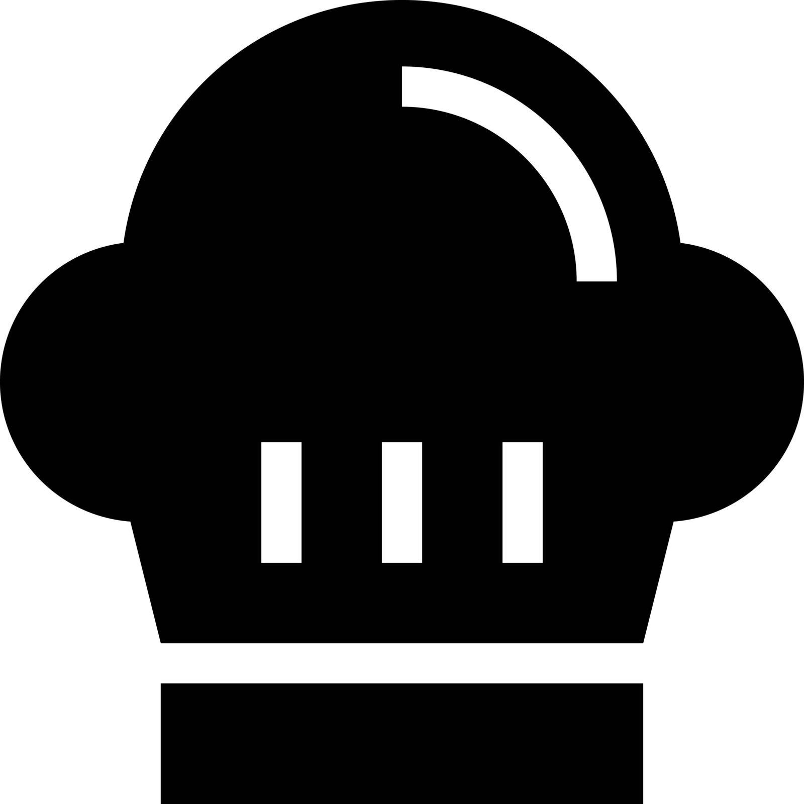 chef hat icon glyph by dhtgip