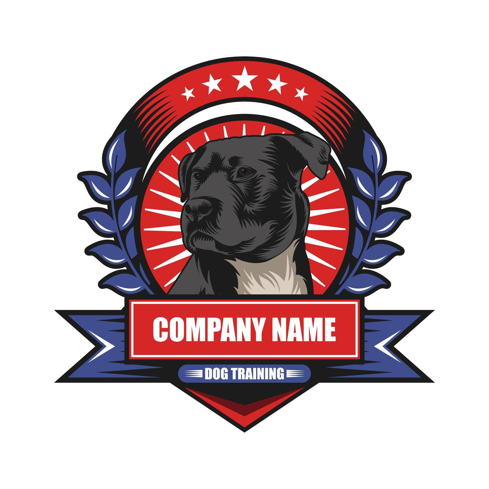 dog training badge amazing design for your company or brand