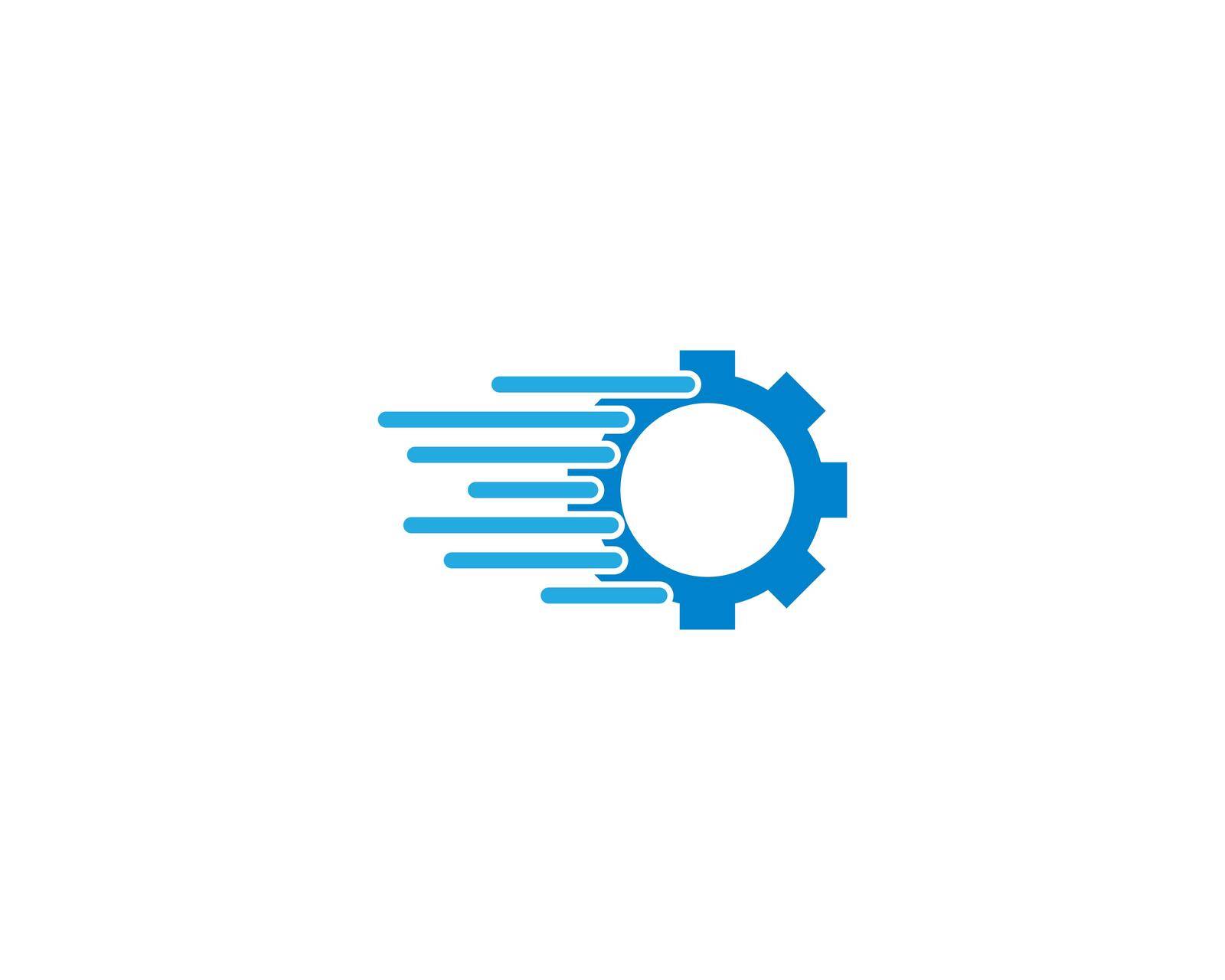 Gear machinery logo icon by Attades19