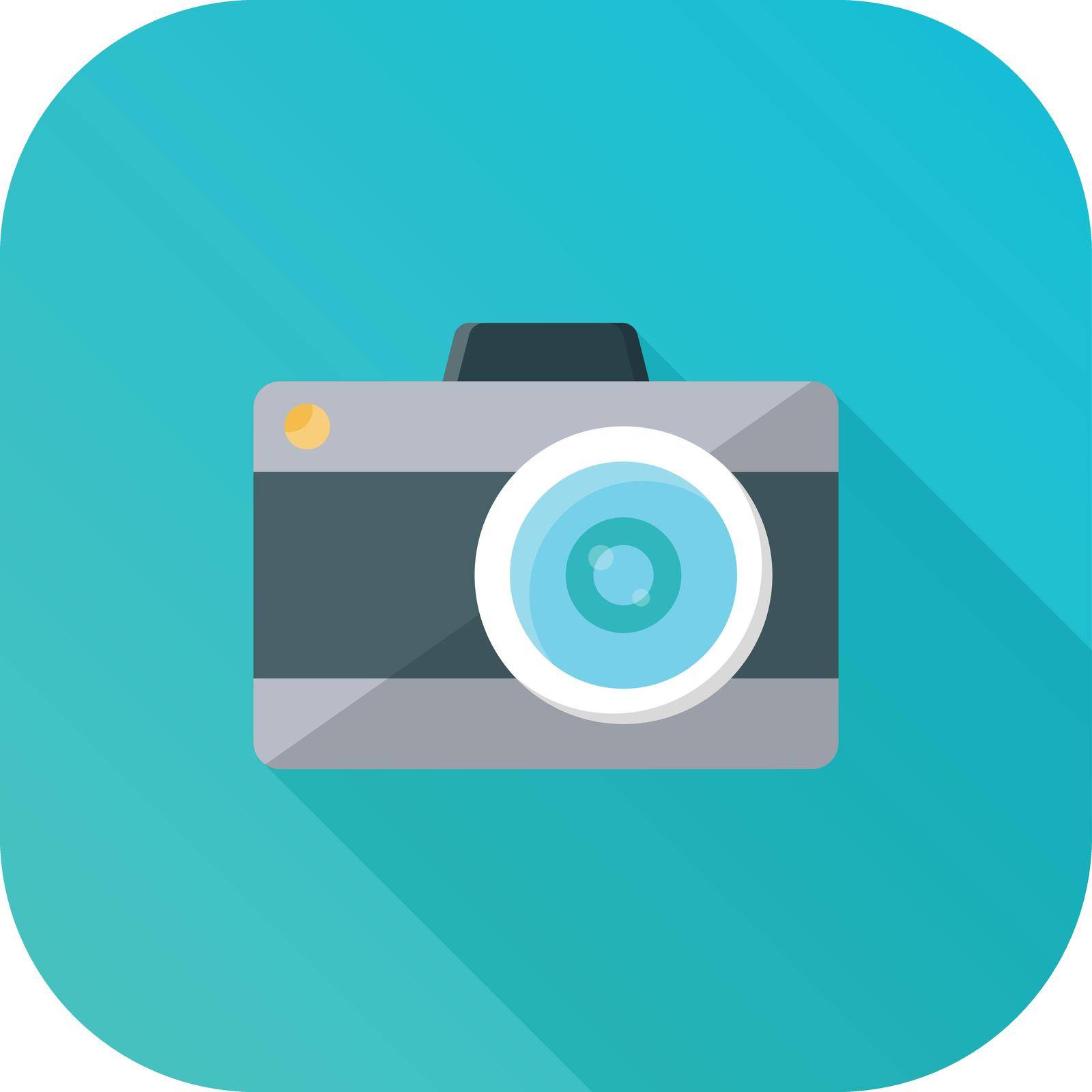 camera Vector illustration on a transparent background.Premium quality symmbols.Vector line flat icon for concept and graphic design.