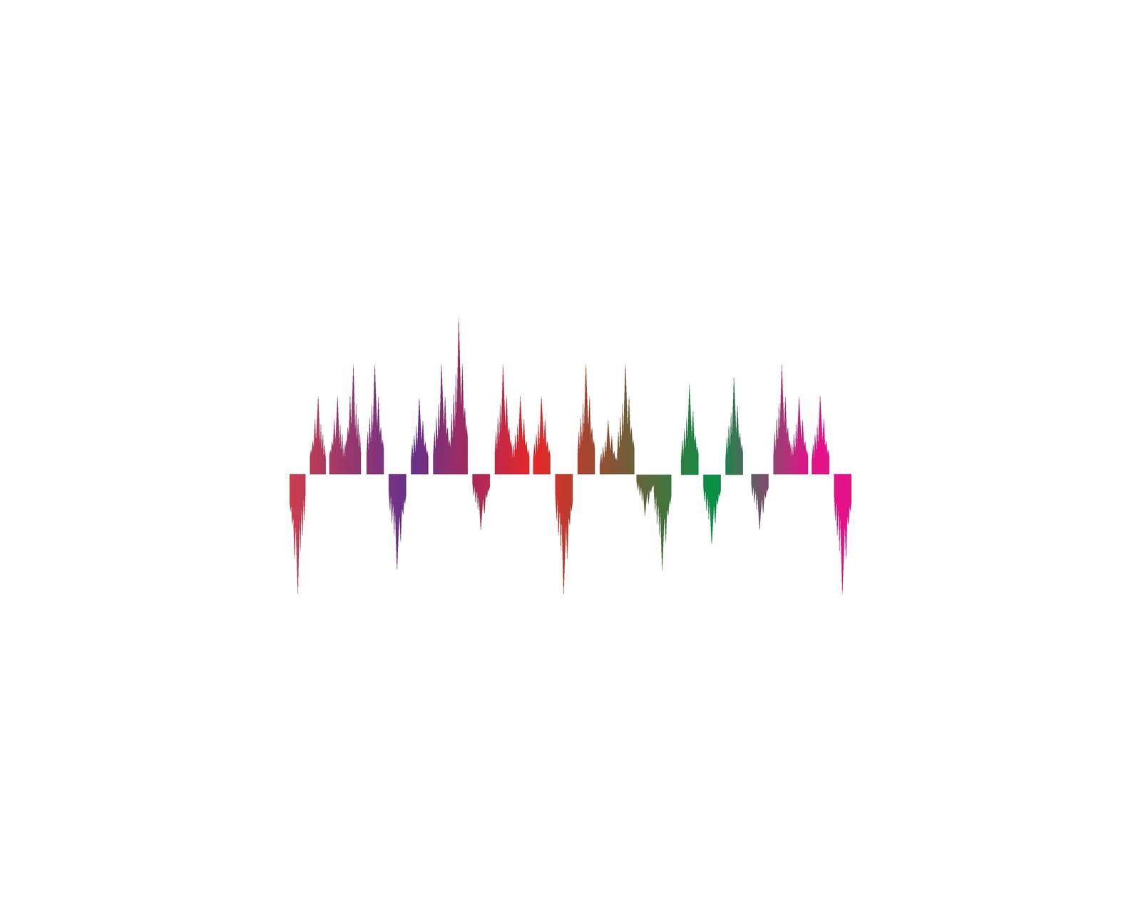 Sound waves vector illustration by Graphicindo